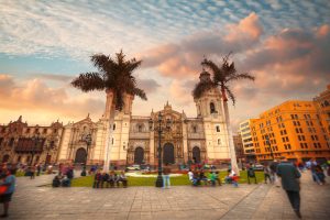 panoramic,view,of,lima,main,square,and,cathedral,church.